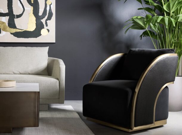 Baz Swivel Lounge Chair - Image 2
